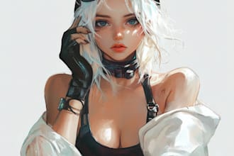 draw custom anime character, fanart, and manga art