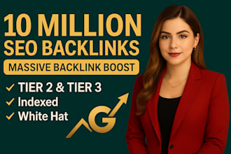 create tier 2 tier 3 SEO backlinks white hat safe and indexed