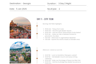 create a custom travel itinerary for any destination