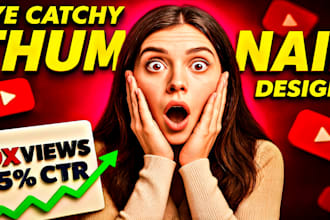 design catchy youtube thumbnail