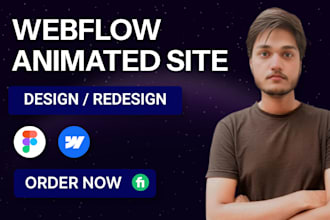 develop an interactive and animated webflow website, figma to webflow