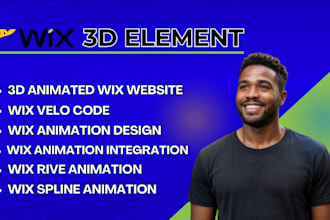 wix 3d element wix velo code rive animation wix studio wix animation wix website