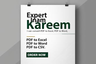 do professional PDF conversion convert PDF to word excel CSV jpg to word