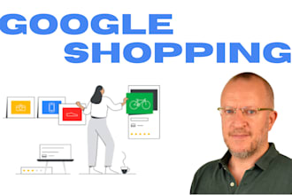 set up google shopping in english, italian or german