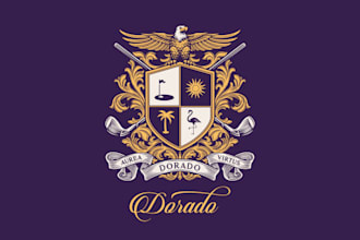create family crest, heraldic logo or coat of arms