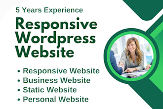 design stunning responsive wordpress website business website