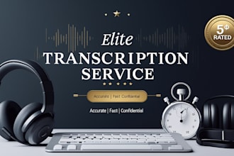 do fast and clear audio or video transcription with affordable price