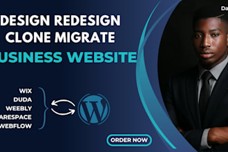 clone convert redesign wix weebly squarespace duda webflow to wordpress website