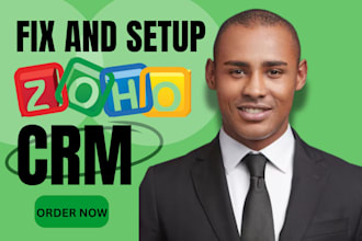 setup zoho crm, zoho campaign, zoho landing page, zoho form , zoho sites people