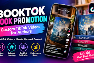 create a booktok book promotion video for your book