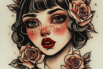 do neo traditional and oldschool tattoo designs