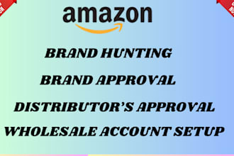 get brand approval, product hunting and open wholesale account