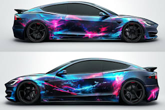 do smart car wrap design,  vehicle wrap