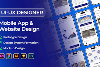 do professional UI UX design for web and mobile apps