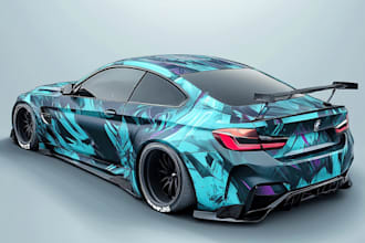 do professional van wrap design, car wrap design, vehicle