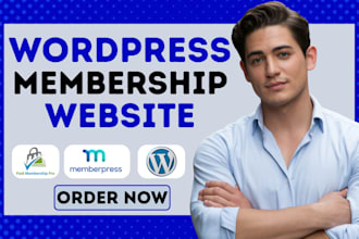 build wordpress lms elearning website with memberpress and paid membership pro