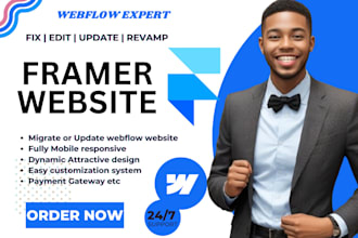 help fix edit framer template, figma ui to framer animation, framer landing page
