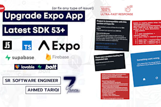 upgrade expo sdk to latest sdk 53 and resolve compatibility issue
