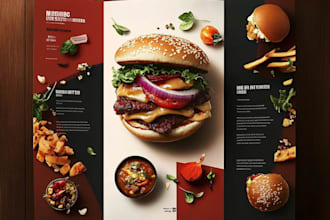 design social media posters, product banners, or food flye