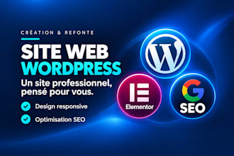 création de site internet wordpress avec SEO et développeur site internet