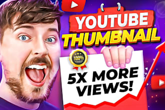 make high CTR clickbait thumbnails for gaming channels