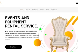 create party rental website, inflatable rental website, photo booth website