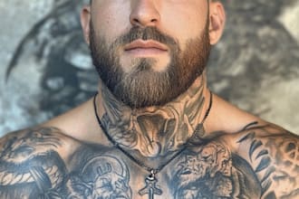 make a tattoo design of tattoo sleeve