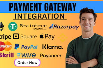 shopify payment gateway API integrate stripe wise square paypal skrill klarna