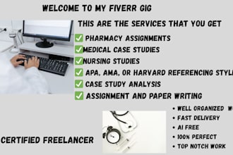handle clinical research, pharmacy data analysis, biochemistry and case studies