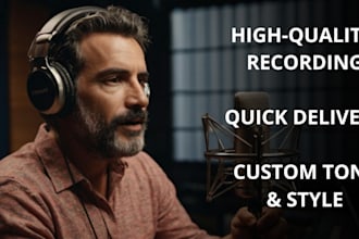 provide a professional european portuguese voice over
