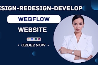 design or develop webflow website, figma to webflow, webflow expert