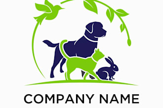 design a unique animal and pet logo with original concept