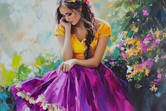 paint anything in real oil painting