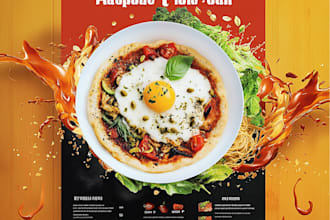 design tourism travel poster and food flyer