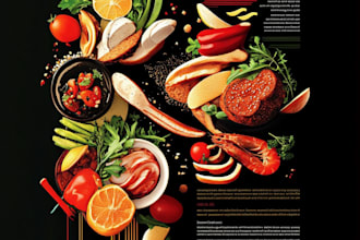 create food advertisement poster for your brand