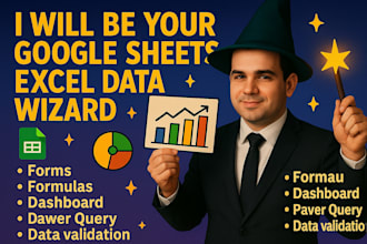 be your excel and google sheets data wizard