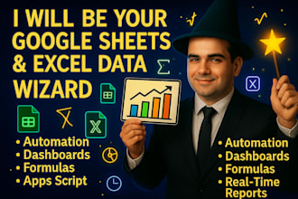 be your google sheets and excil data wizard