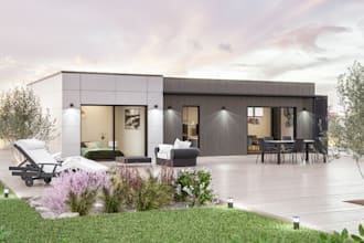 render 3d interior house design,panorama apartment,exterior architecture design
