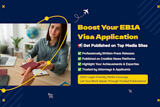 publish an article for you in a reputable publication for the eb1a visa