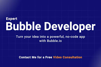 do bubble io website, bubble mvp, bubble developer, build bubble app for you