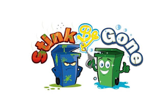 design eye catching garbage bin cleaning logo