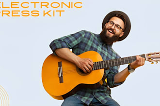 brand kit brochure design song review cover logo epk designs for music promotion