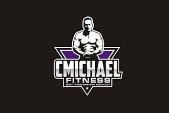 design world class fitness personal training logo