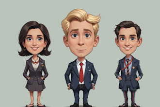 create a political cartoon character design