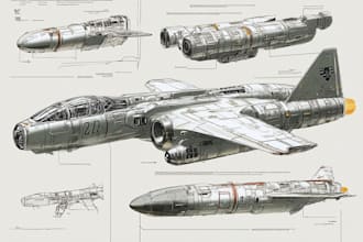 create sci fi vehicle design and spaceship concept art