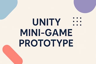 build a unity mini game prototype with clean c sharp code