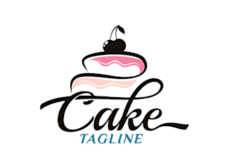 design watercolor bakery or cake sweet treats logo