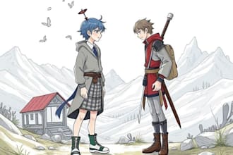 draw illustrations of any character or scene you require