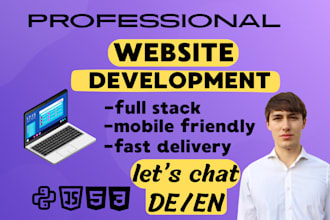 build a modern, responsive buisness website front backend HTML CSS js django