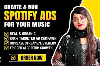 do professional spotify music promotion through ads campaign